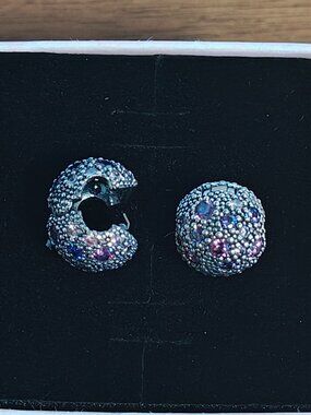Authentic Pandora Cosmic Stars Clip – 791286CFPMX Sterling Silver Set of 2